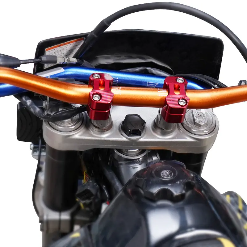 Universal Off-Road Motorcycle Atv Handlebar Mounts 7/8" To 1 1/8" Fat Bar Adapter Kit Riser 2