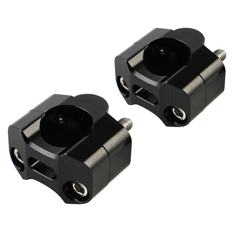 Universal Off-Road Motorcycle Atv Handlebar Mounts 7/8" To 1 1/8" Fat Bar Adapter Kit Riser 2