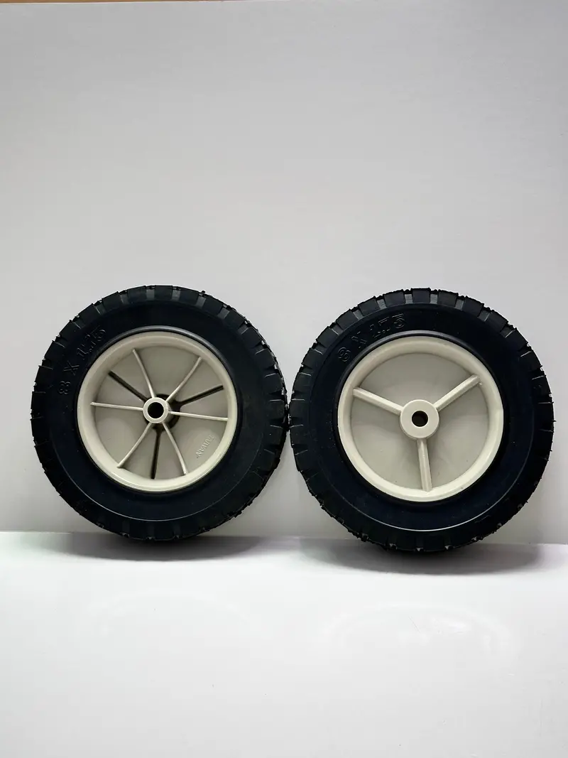 Universal Solid Rubber Wheels 8 X 1.75" - Set Of 2 1