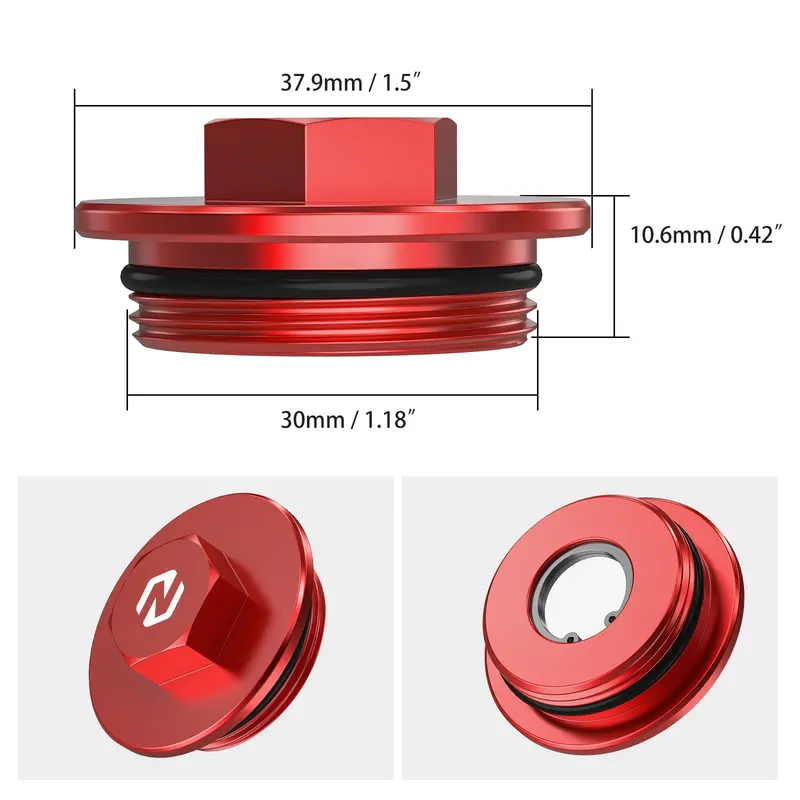 Upgraded Magnetic Oil Drain Plug Bolt For Honda Crf450 R/Rx/Rwe/L/Rl/X 2017-2024 2