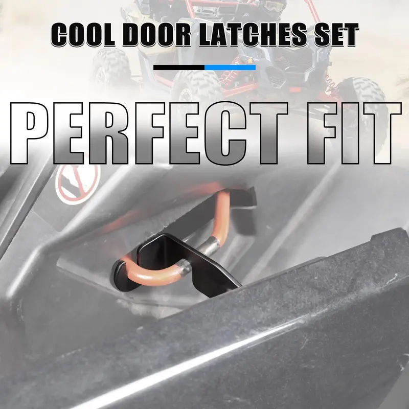 Upgraded Utv Cool Door Latches Kit Q235 Steel For Can-Am X3 Xmr Xrs Xrc Turbo 2
