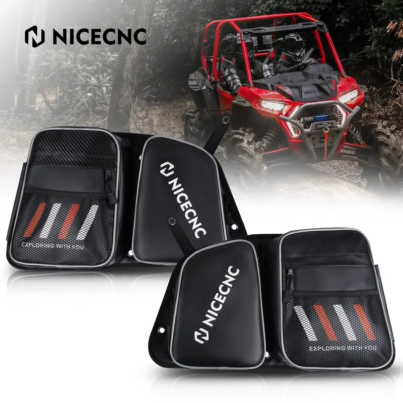 Upgraded Utv Rear Door Storage Bags For Polaris Rzr Xp 4 1000 900 1