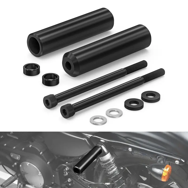 Upper Shock Mount Frame Sliders For Harley Sportster 1200 72 48 Xl Iron 883 Xl883n 1