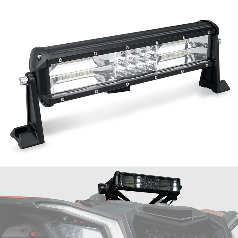 Utv 40W Shock Tower Mount Led Light Bar W/Bracket For Can-Am X3 2017-2023 1