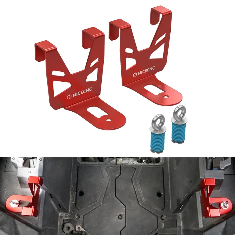Utv Cooler Mount Brackets W/Tie Down Anchors For Polaris Rzr Xp 1000 Turbo 1
