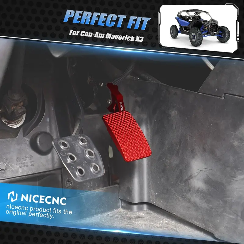 Utv Gas Accelerator Pedal Extender Extension For Can-Am X3 / Max / Turbo / R 2