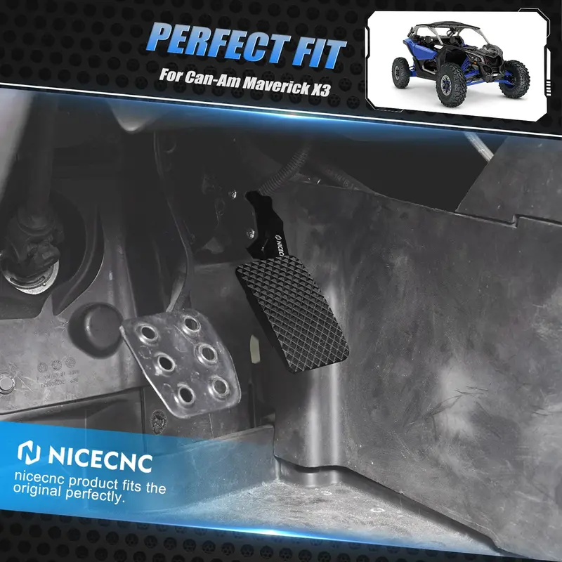 Utv Gas Accelerator Pedal Extender Extension For Can-Am X3 / Max / Turbo / R 3