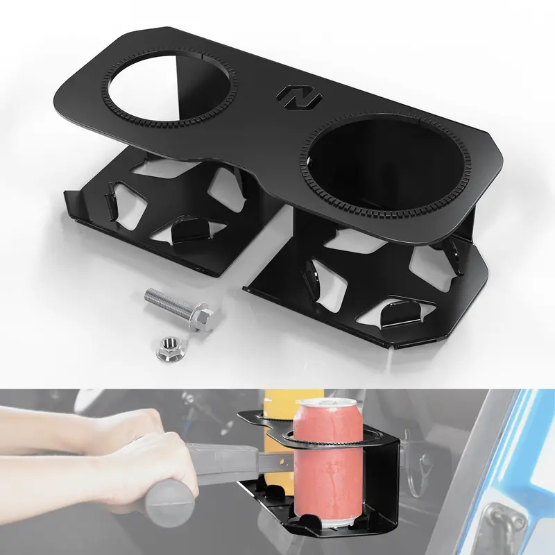 Utv Grab Handle Bar Drink Cup Bottle Holder For Polaris Rzr Xp 4 1000 Turbo 900 800 1