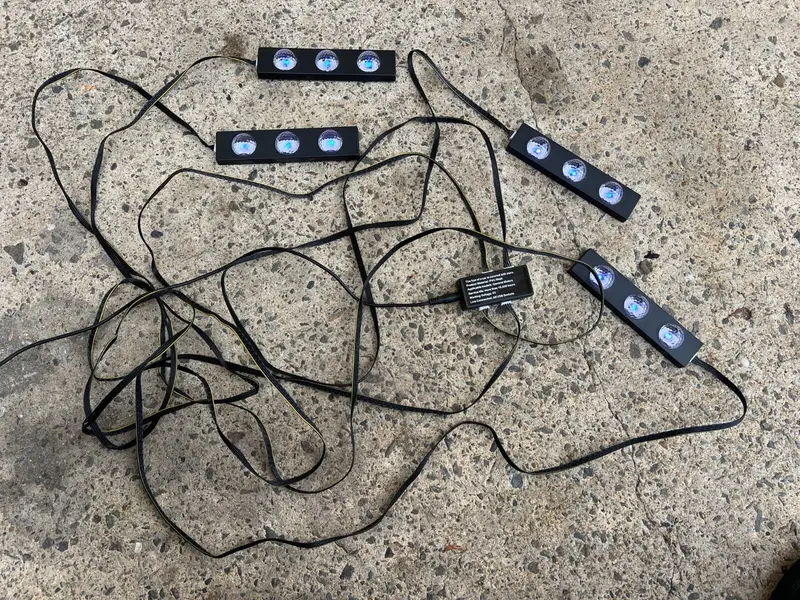 Vehicle Car Auto Interior Custom Led 5V Light Colour Change Strobe Wiring Kit 1