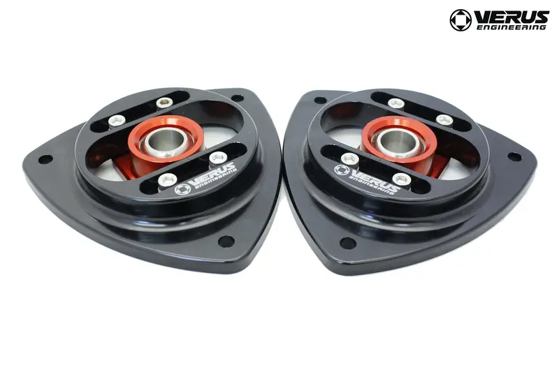 Verus Engineering Front Camber Plate Assembly, Anodized Red - Brz/Frs/Gt86/Gr86 1