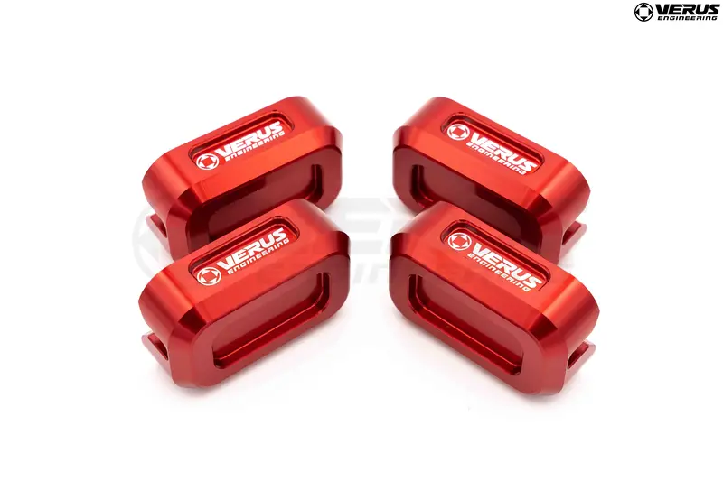 Verus Engineering Pinch Weld Jack Pucks, Anodized Red - Toyota Gr86/Subaru Brz 1