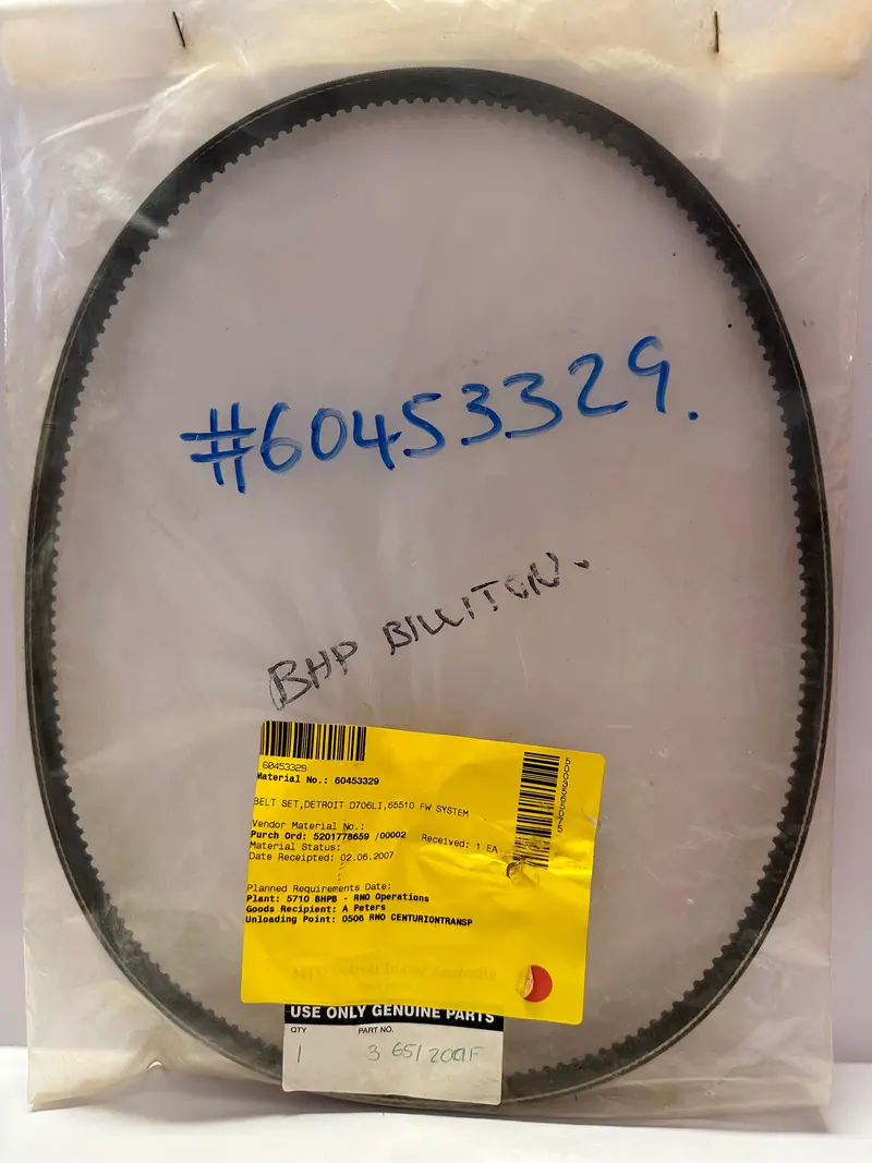Vm Motori 36512001F Cogged V-Belt For Detroit Diesel 1