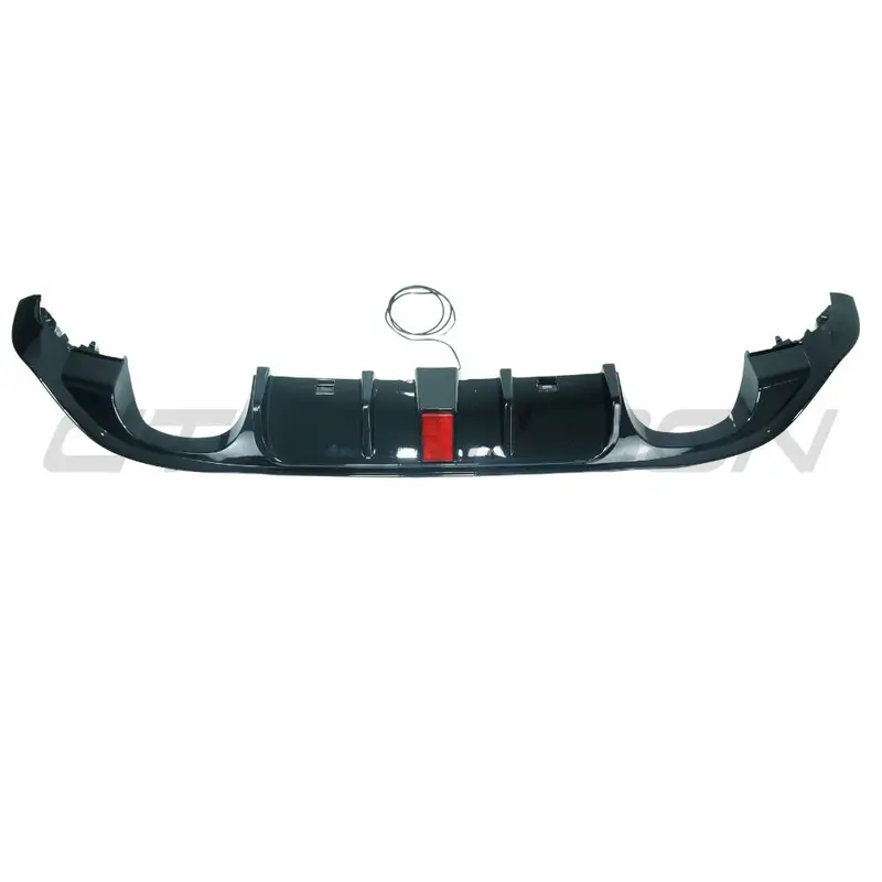 Volkswagen Golf R Mk7.5 2017-2020 Gloss Black Diffuser With Led Light 1