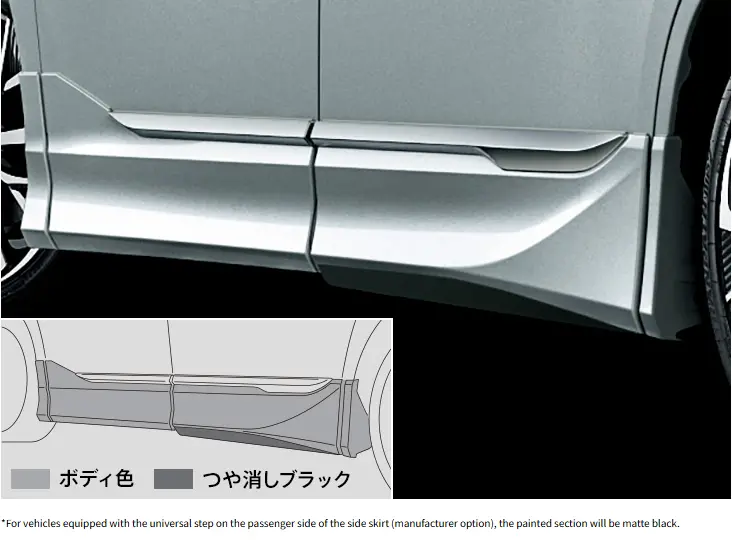 Voxy(Zwr90) Modellista Side Skirt Set (Car Without Universal Step) 1