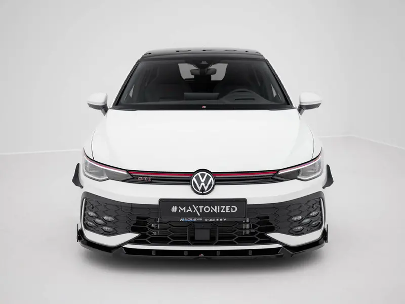 Vw Golf Gti V.2 + Flaps Mk8 Maxton Design Front Splitter 1