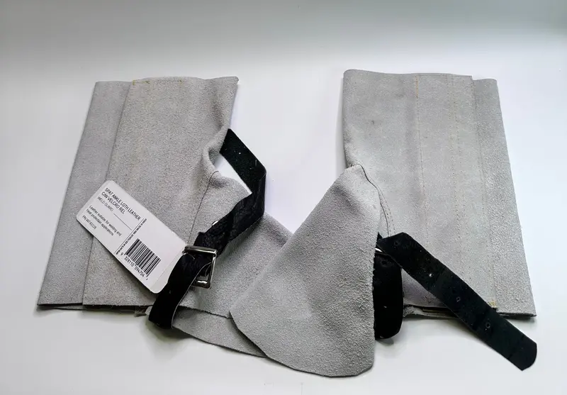 W743328 Weld Guard Velcro Release Leather Welder's Spats 1