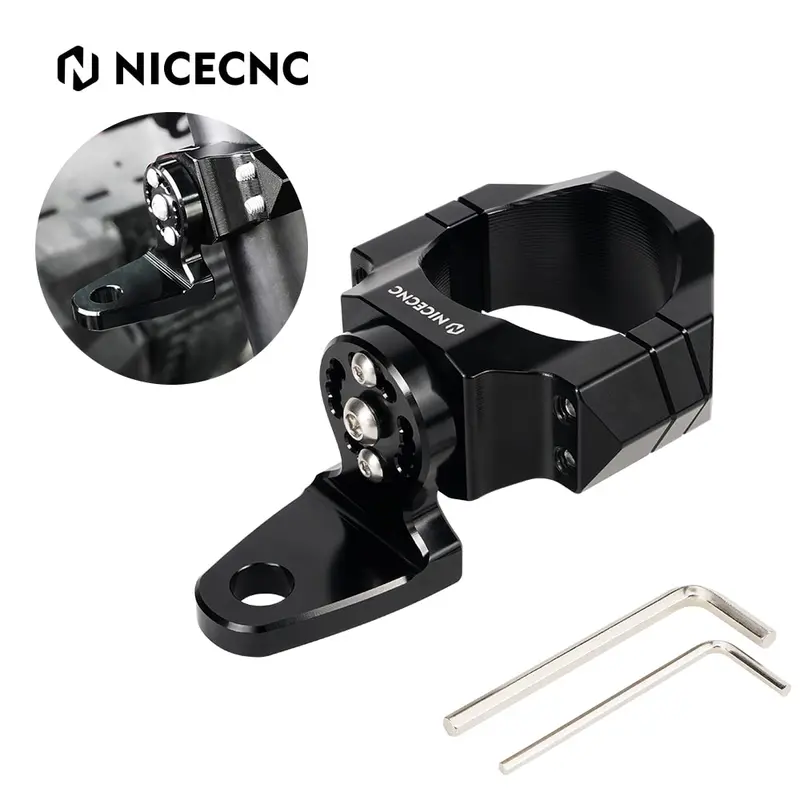 Whip Light Flagpole Light Mount Bracket Adjustable For 1.75-2" Roll Cage Utv Atv 1