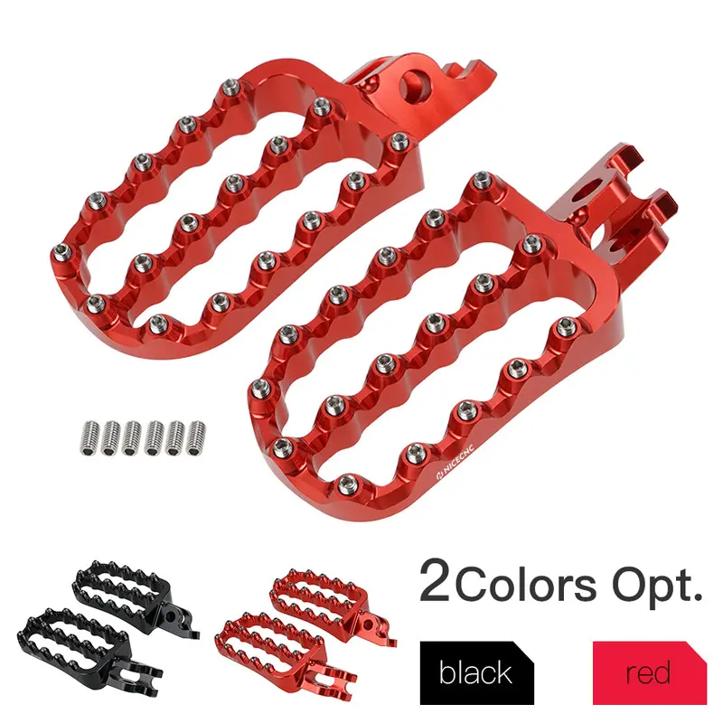 Wide Enlarged Foot Pegs Pedals Set For Honda Crf250rx / L  Crf450l / Rx  Crf1000l 1