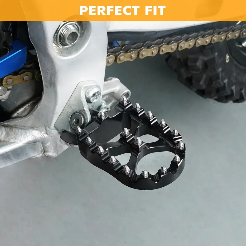 Wide Forged Motorcycle Foot Pegs Pedal For Yamaha Yz65 Yz85 Yz125 Yz250 Yz450f Wr250f 2