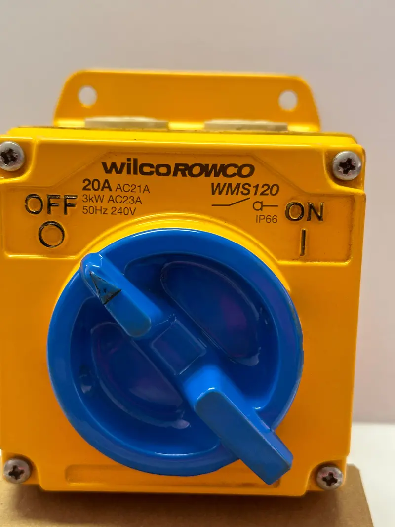 Wilcorowco Wms120 On/Off Switch, 1P, 20A 1