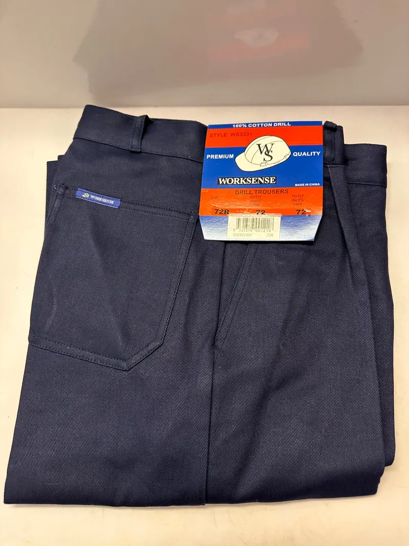 Worksense Ws3331 Premium Drill Trousers Size 72R Only 1