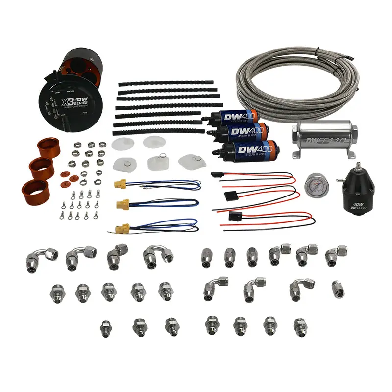 X3 Fuel Pump Module W/Dw400 Fuel Pumps & Ptfe Return Kit For 2015-25 Ford F-150 1