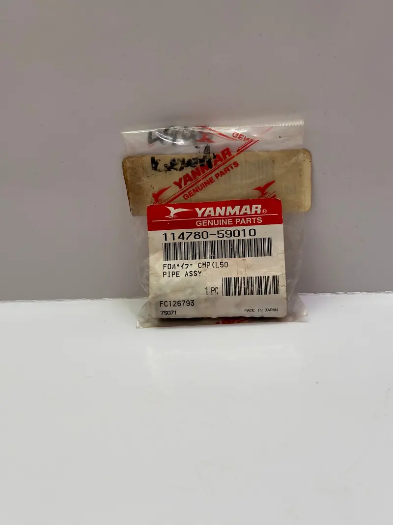 Yanmar 114780-59010 Genuine Pipe Assy, Fuel / Oil L50 Fits Yanmar L48n5sj1 Mixer Spec Engine 1