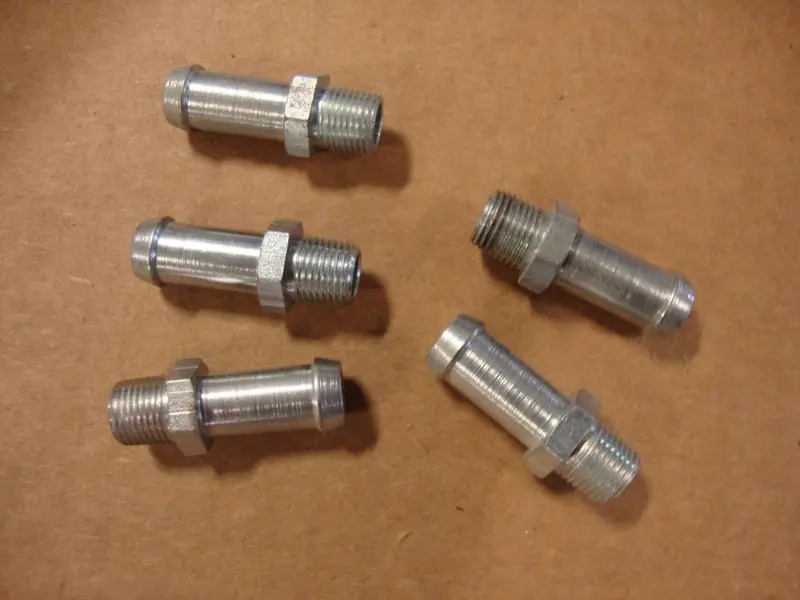 Zinc Hose Fitting 1/8-27 Pipe Fitting Set 5 Hd# 63533-41 Big Dog Motorcycles Aih 1