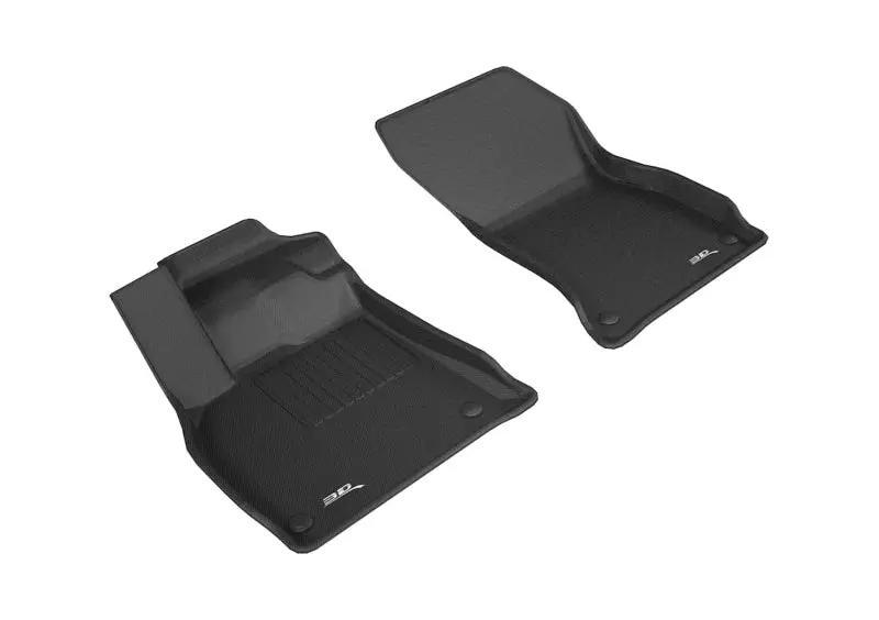 3D Maxpider Black All-Weather Floor Mat For 2018–2020 Audi Q5 (First Row) 1