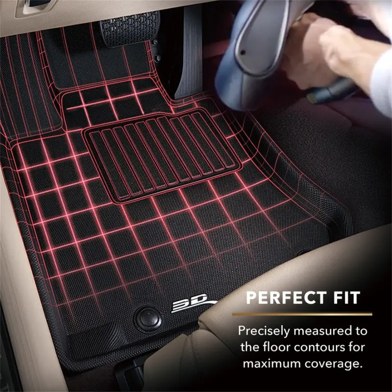 3D Maxpider Black All-Weather Floor Mat For 2018–2020 Audi Q5 (First Row) 2