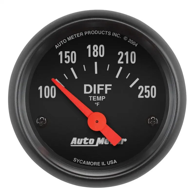 Autometer Z-Series Electric Differential Temperature Gauge – 2-1/16 Inch, 100–250°F Range 1