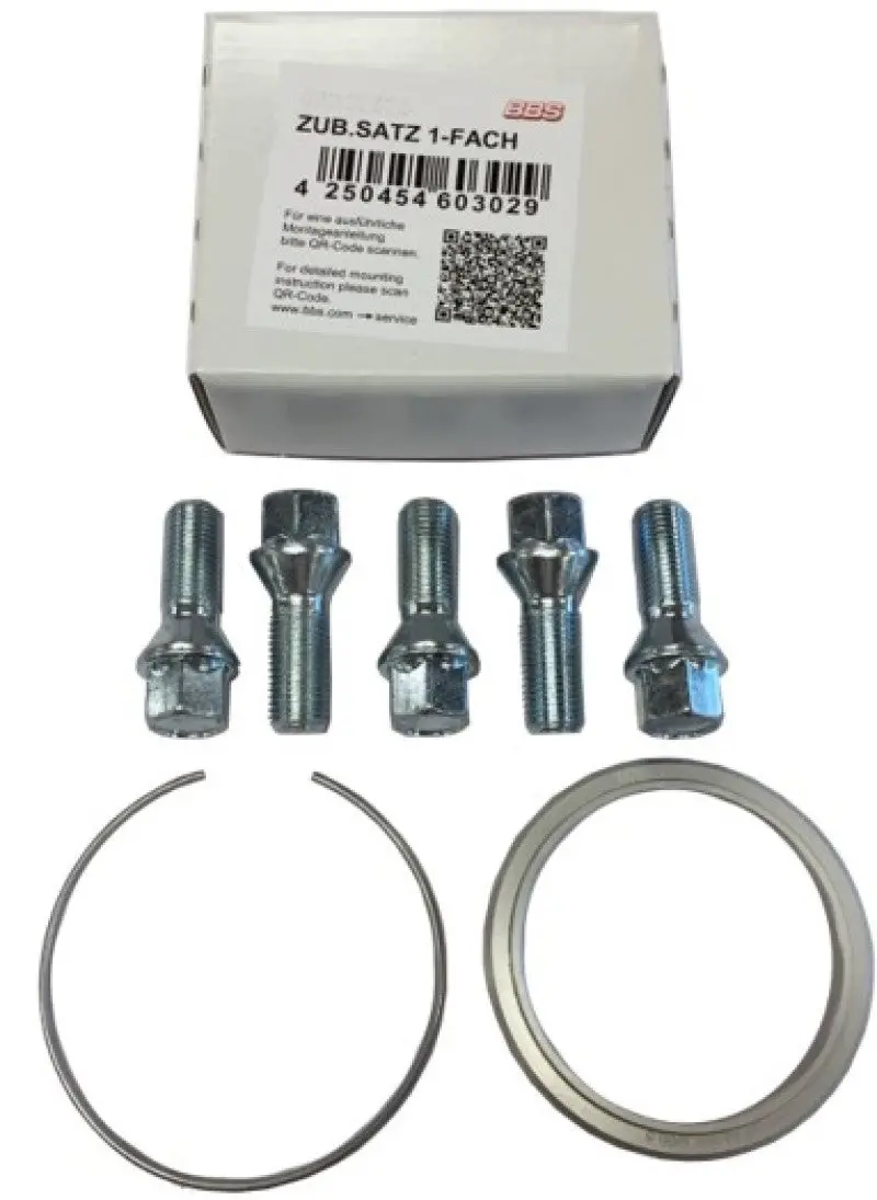 Bbs Pfs Wheel Fitment Kit For Bmw E65 & E53 (Includes Centering Rings, Clips, Lug Bolts) 1