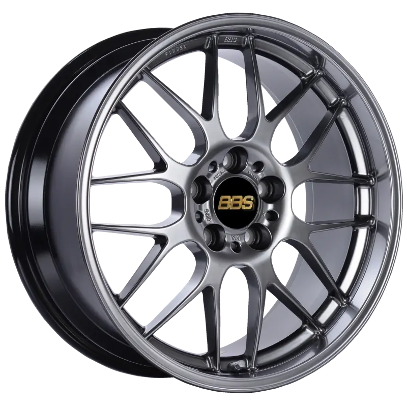 Bbs Rg-R Forged Alloy Wheel – 18X8.5In, 5X120Mm, Et22, Diamond Black Finish (Pfs Clips Required) 1