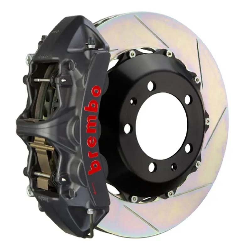 Brembo Front Big Brake Kit For 1990–1996 Nissan 300Zx – 6-Piston Calipers, 355X32Mm Slotted Two-Piece Rotors (Black Ha Finish) 1