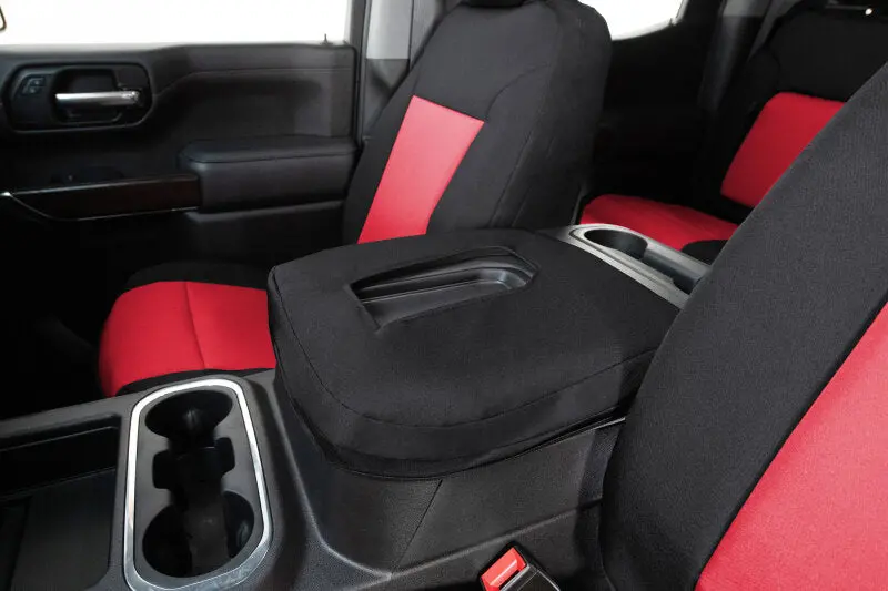 Covercraft 19-24 Subaru Ascent Endura Precisionfit Custom Third Row Seat Covers - Red/Black 1