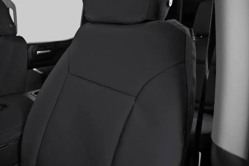 Covercraft Precisionfit Custom Seat Covers For 2022–2024 Chevrolet Silverado – Front Row, Black-On-Black, Endura Material 2