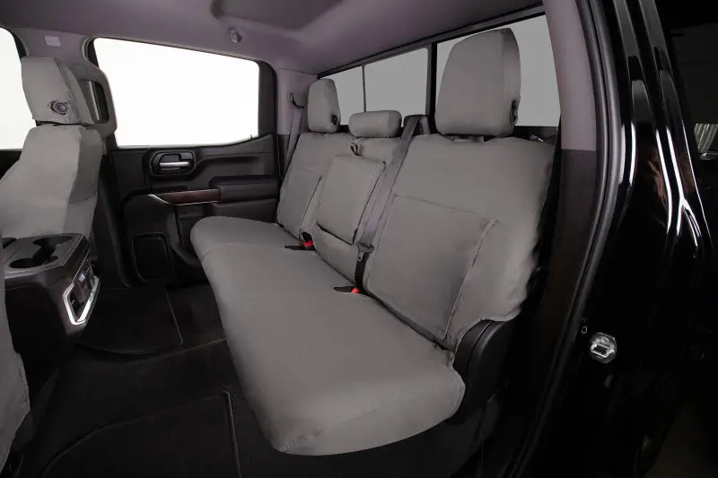 Covercraft Seatsaver Polycotton Front Seat Covers – Misty Grey, Custom Fit For 2021–2024 Ford Bronco 1