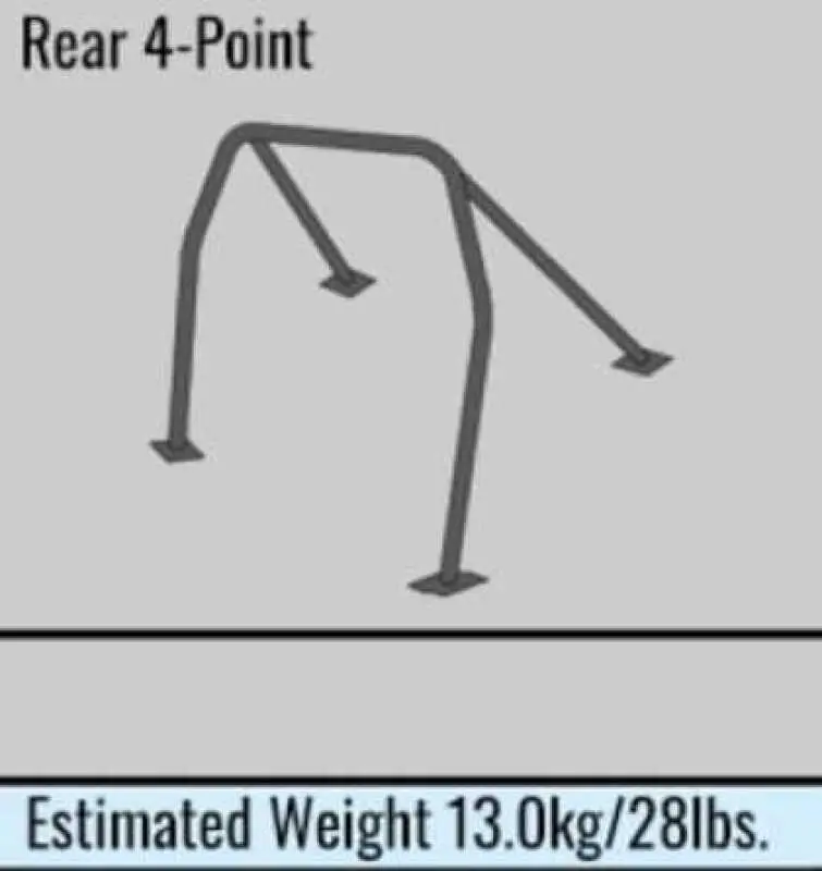 Cusco 4-Point Steel Roll Cage – 4-Seat Configuration For Honda Civic Ek9/Ek4 With Sunroof 1