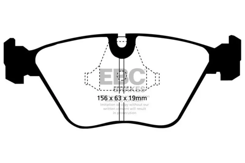 Ebc Bluestuff Front Brake Pads For 1992–1995 Bmw M3 (E36) 3.0L 1