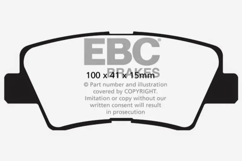 Ebc Redstuff Rear Brake Pads – High-Friction Compound For 2009–2011 Hyundai Azera 3.3L 1