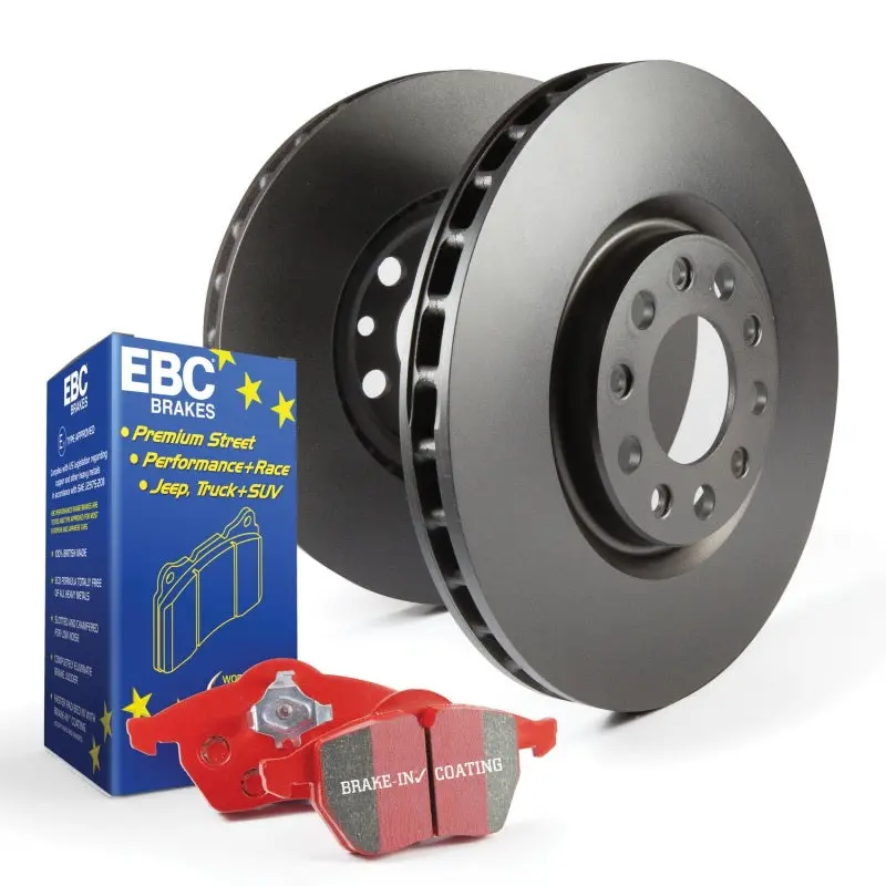 Ebc Redstuff S12 Brake Kit: Performance Street Pads And Drilled & Slotted Rotors 1