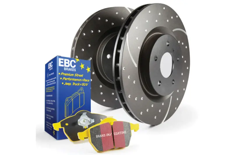 Ebc S5 Yellowstuff Brake Kit – Track-Optimized Pads + Gd Slotted Rotors 1
