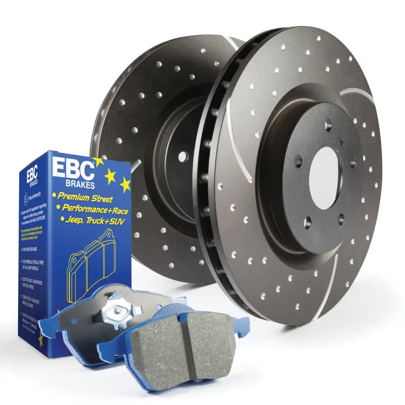 Ebc S6 High-Performance Brake Kit – Bluestuff Pads + Slotted Gd Rotors 1