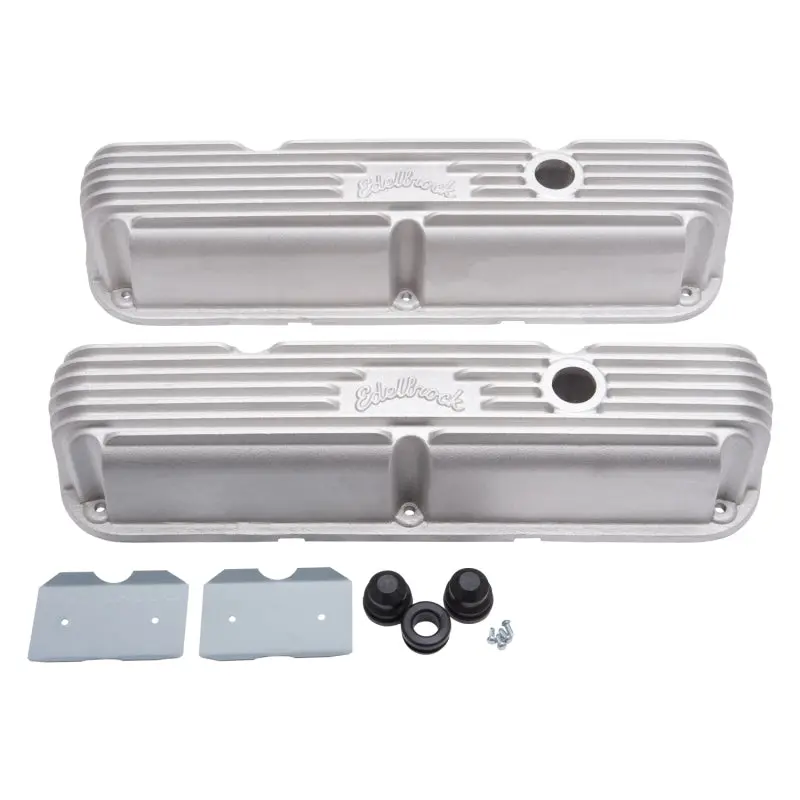 Edelbrock Classic Series Satin Valve Covers For Chrysler La 318–360Ci V8 Engines 1