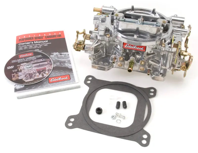 Edelbrock Performer Series 4-Barrel Carburetor – 750 Cfm, Manual Choke, Satin Aluminum Finish 1
