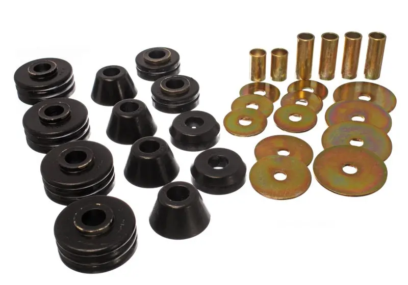 Energy Suspension Body Mount Kit – Black, Fits 1973–1980 Gm C-10/C1500 ½-Ton 2Wd Pickups 1