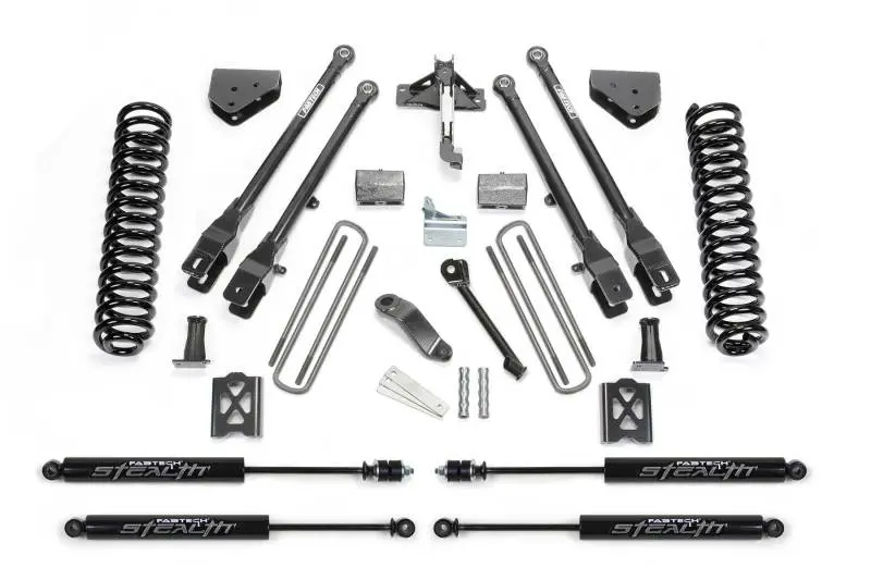 Fabtech 05-07 Ford F350 4Wd 6In 4Link Sys W/Coils & Stealth 1