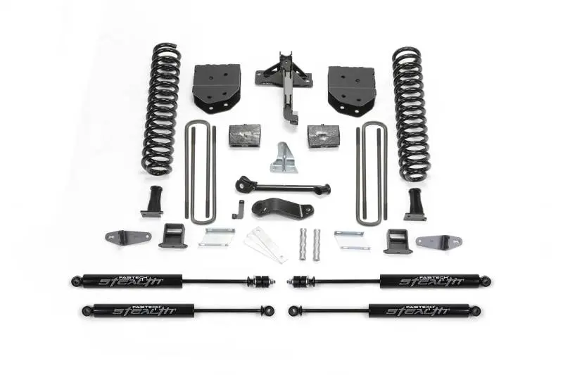 Fabtech 6-Inch Basic Lift System With Stealth Shocks For 2008–2010 Ford F-450/F-550 4Wd 1