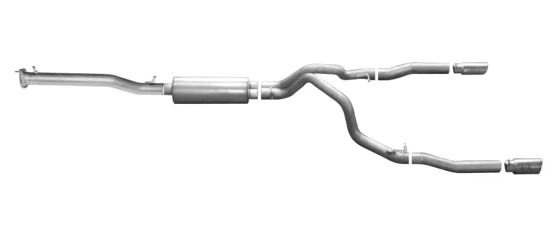 Gibson Aluminized Cat-Back Dual Exhaust System – 2015–2018 Chevrolet Silverado 1500 Ls (5.3L V8, 3"/2.25") 1