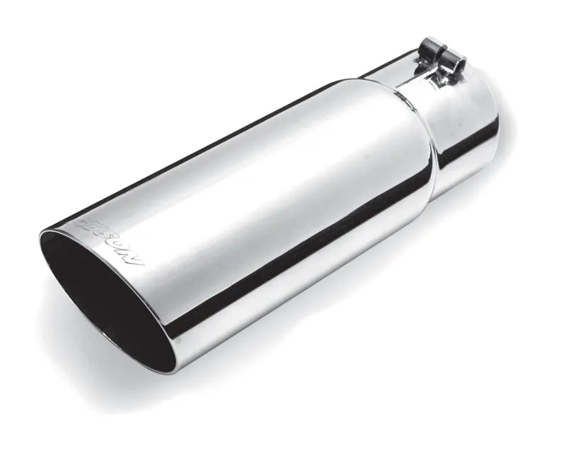 Gibson Stainless Steel Angle-Cut Exhaust Tip – 3.5" Od, 2.5" Inlet, 8" Length 1